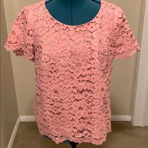 Talbots petite lace blouse